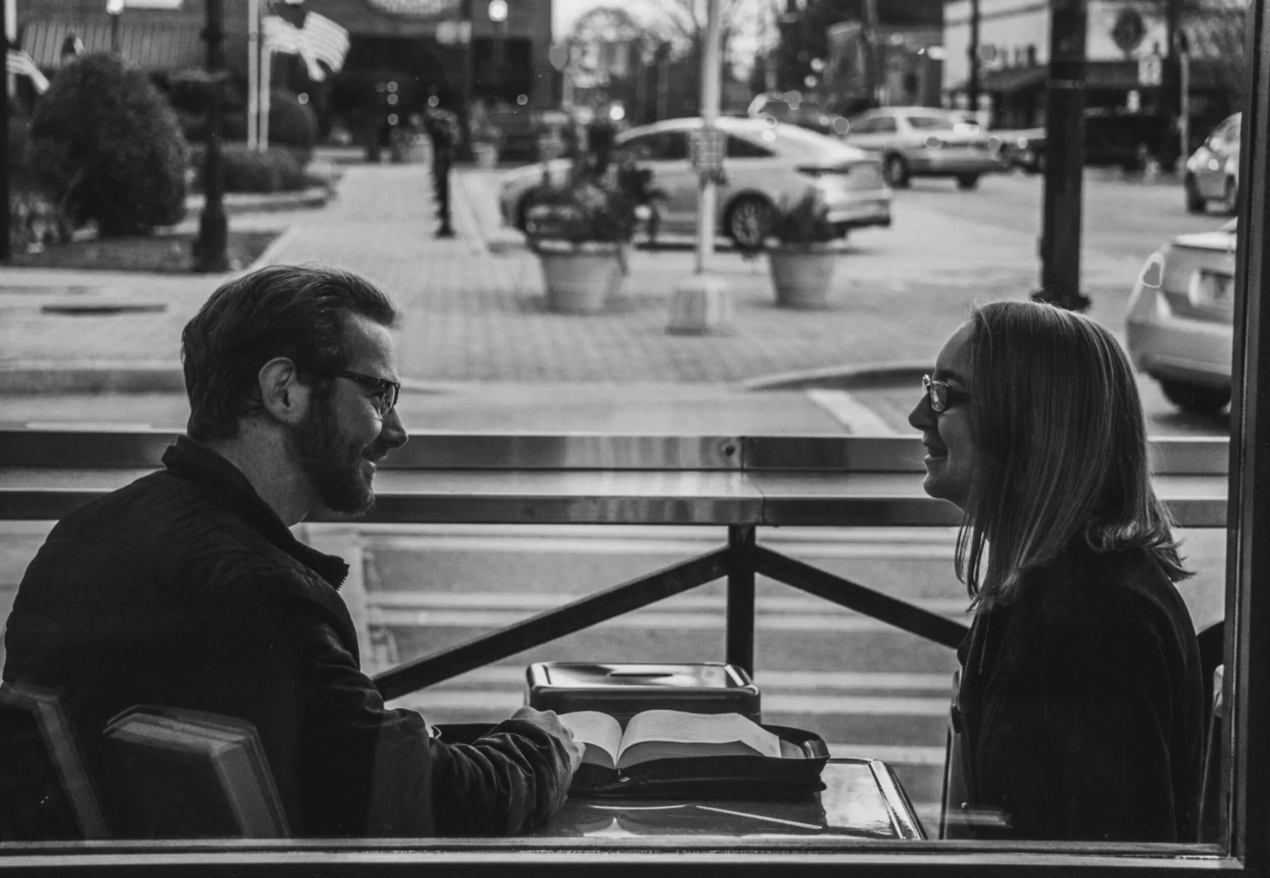 Couple talking